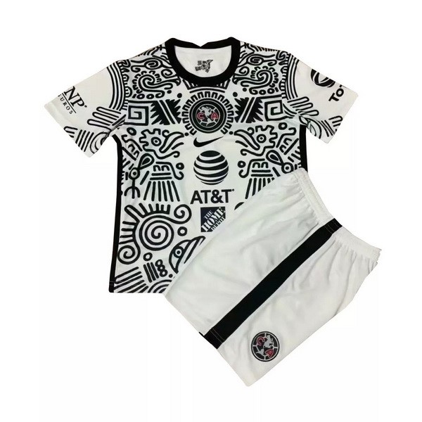 Camiseta Club América 3ª Kit Niño 2020 2021 Blanco